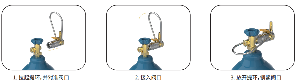 格雷希爾CZ105系列氣瓶充裝專(zhuān)用快速接頭