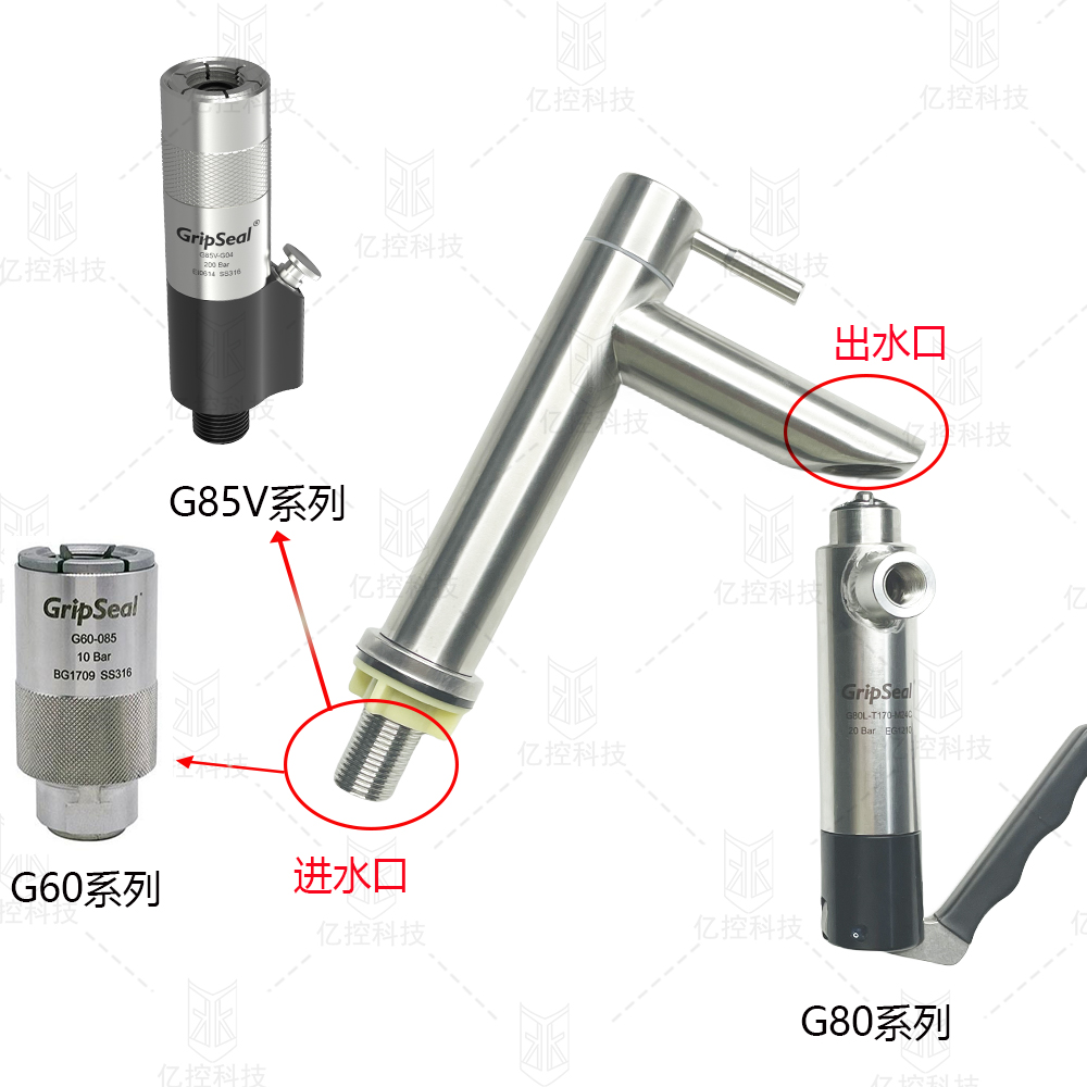 用于水龍頭行業(yè)功能測試的格雷希爾快速密封接頭