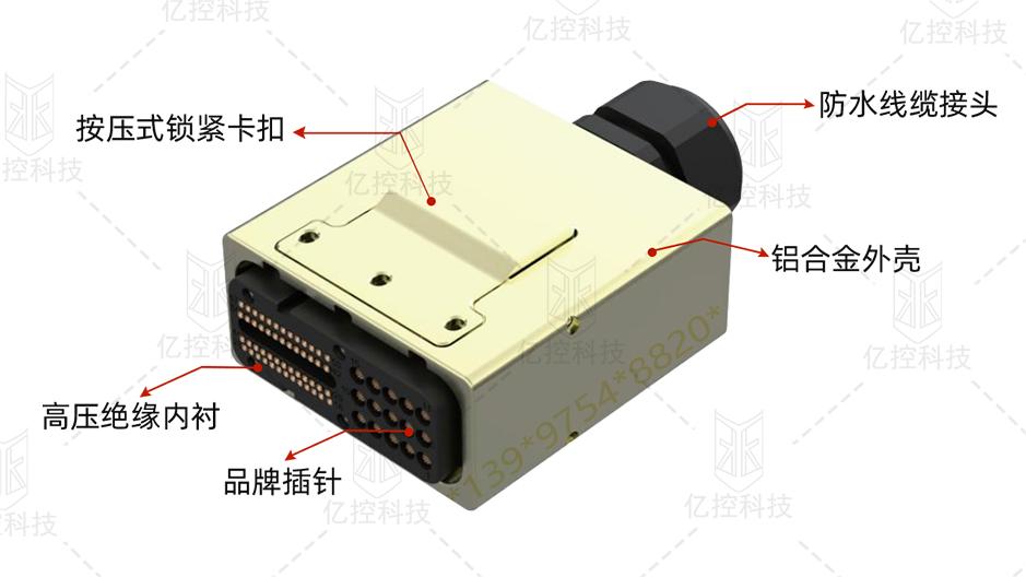 E10系列信號接口電測試連接器，應用于新能源汽車的DCR測試和EOL測試