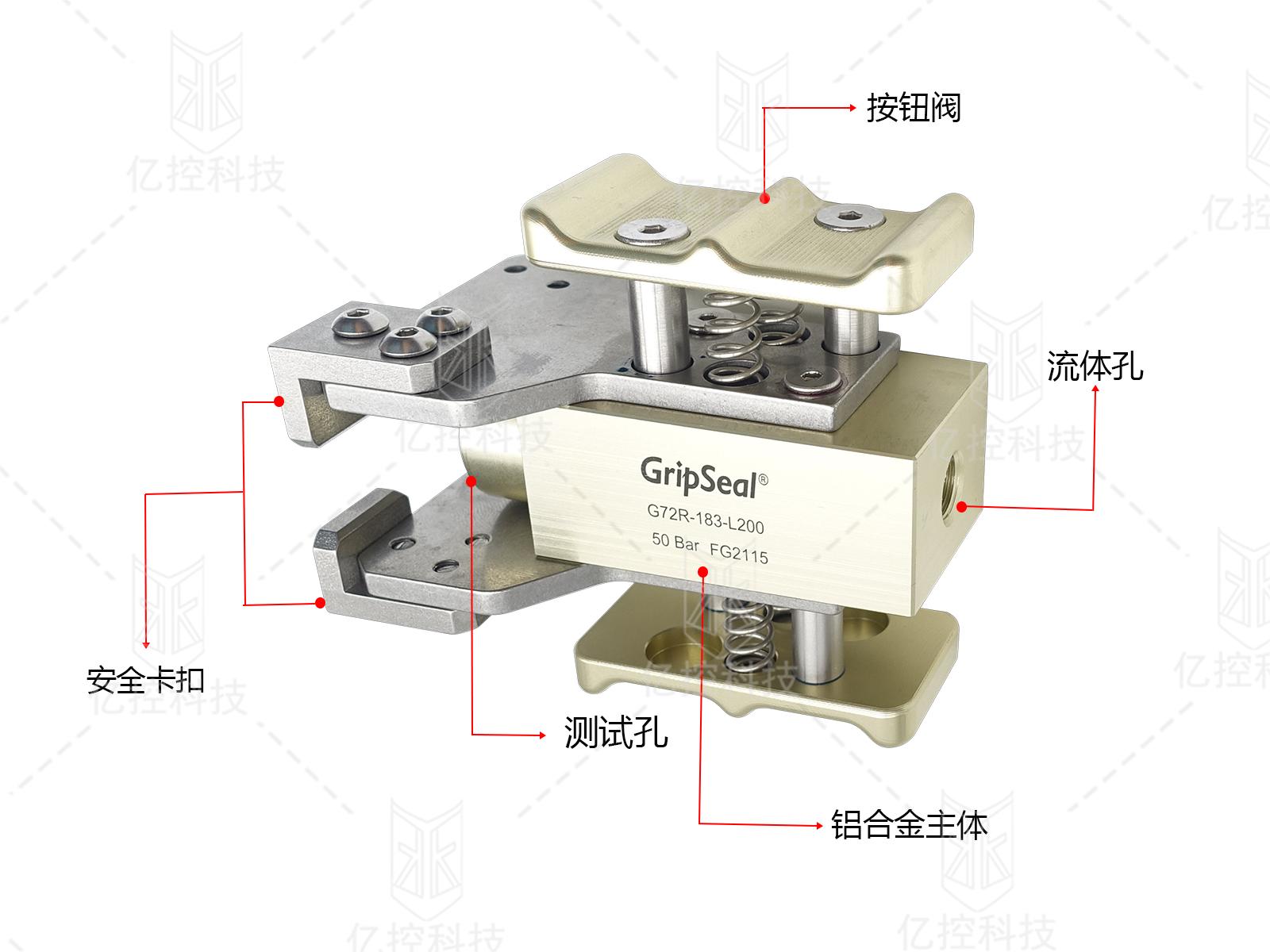 針對(duì)冷凝器/蒸發(fā)器未端管口快速封堵的格雷希爾GripsealG72R系列快速接頭